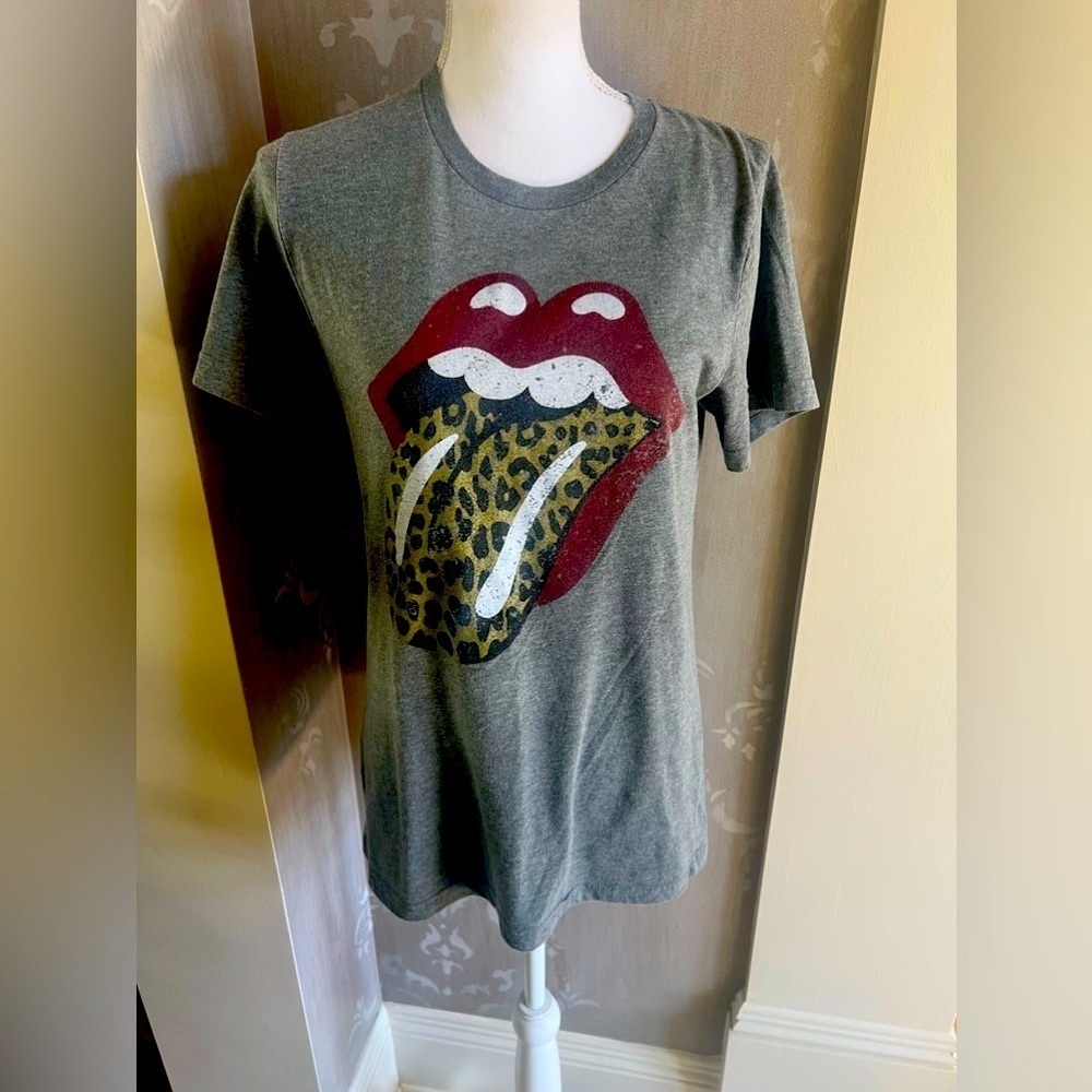 Rolling Stones logo vintage ladies Tee. no inside label size medium cotton - Picture 6 of 6
